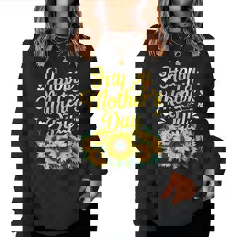 Happy Cute Floral For Mom Grandma Women Sweatshirt | Mazezy