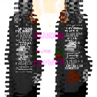 I'm A Camping Grandma Camper Campfire Women Sweatshirt - Monsterry