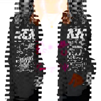 Mom Of The Birthday Cow-Girl Pink Disco Rodeo Western Women Sweatshirt - Monsterry