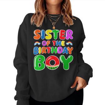 Sister Of The Birthday Boy Watermelon Birthday Family Women Sweatshirt - Thegiftio UK