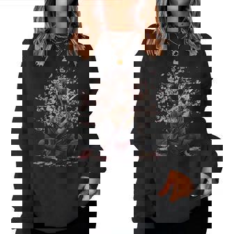 Geisha Japonaiseakura Fleur De Cerisier Japonaiseamouraï Fille Sweat-shirt pour femme - Cadeauxyz