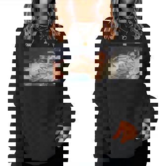 Girl On It 「ソファの上のセクシーなビキニモデル」 レディーススウェットシャツ - Kawaiitshirt