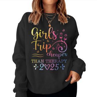 Girl's Trip 2025 Sister Friends Vacay Lover Road Trip Women Sweatshirt - Thegiftio UK