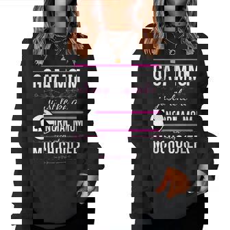 Goat Mom Goat Lady Mother's Day Goat Lover Mother Women Women Sweatshirt - Monsterry