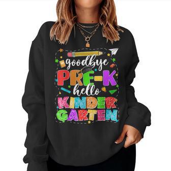 Goodbye Pre K Graduation Last Day Of School Teacher Boy Girl Women Sweatshirt - Thegiftio UK
