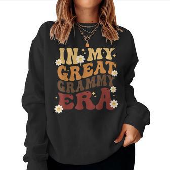 In My Grammy Era Baby Announcement Grandma Mother's Day Women Sweatshirt - Thegiftio UK