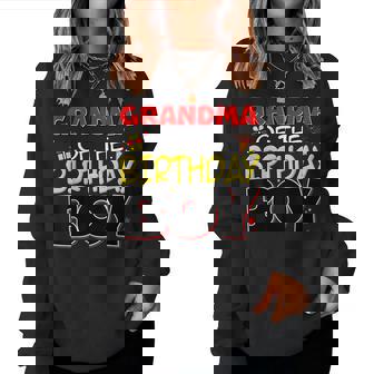 Grandma Of The Birthday Boy Family Party Birthday Outfit Women Sweatshirt - Seseable