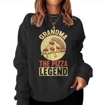 Grandma The Pizza Legend Mother's Day Pizza Making Women Sweatshirt - Thegiftio UK