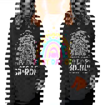 Groovy 3Rd Grade Back To School First Day Of Third Grade Women Sweatshirt - Thegiftio