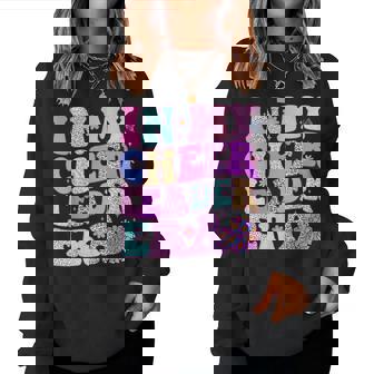 Groovy In My Cheer Leader Era Youth Cheerleader Cheerleading Women Sweatshirt | Mazezy