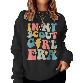 Groovy In My Scout Girl Era Women Women Sweatshirt - Thegiftio UK