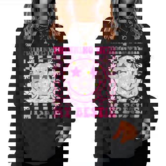 Groovy Twinning With My Bestie Spirit Week Friends Women Sweatshirt - Thegiftio
