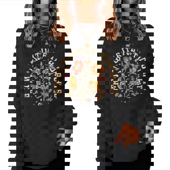 Grow Positive Thoughts Flower Women Sweatshirt - Monsterry