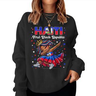 Haiti The First Black Republic 1804 Haiti Flag For Girls Women Sweatshirt - Thegiftio UK