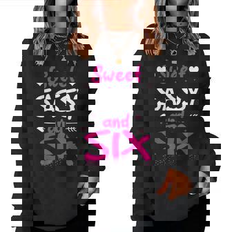 Happy 6Th Birthdayweetassy Andix Girls 6歳 レディーススウェットシャツ - Kawaiitshirt