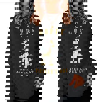 Happy Mother's Day 2021 Giraffe Mom And Baby Women Sweatshirt - Monsterry