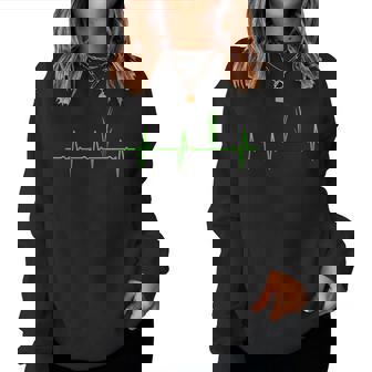 Hierbas Latido Del Corazónegano Heartbeat Planta Árbol Sudadera Mujer - Regaloses