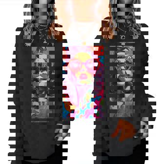 Hippie Pop-Art 60-70S Esthétiqueintagetyle Rétro Sweat-shirt pour femme - Cadeauxyz