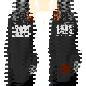 Hope Romans 15 13 レトロ グルービー 面白い クリスチャン 信仰 聖書 J レディーススウェットシャツ - Kawaiitshirt