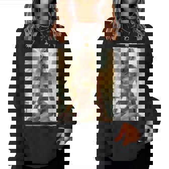 Hot Girl On 男性用 セクシーな天使の座り グランジ レディーススウェットシャツ - Kawaiitshirt