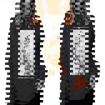 Hot Girl On 男性用 Ice Pop Pinup 2 レディーススウェットシャツ - Kawaiitshirt