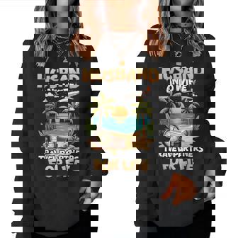 Husband And Wife Travel Partners Beach Matching Couples Women Sweatshirt - Seseable