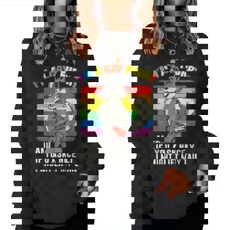 I'm A Gay Furry Pride Month Gay Lgbtq Rainbow Fox Furry Women Sweatshirt - Monsterry