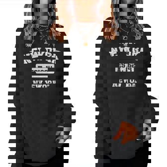 Intage Nueva York Nueva York Ny Est 1624Ouvenir Cuello Sudadera Mujer - Regaloses