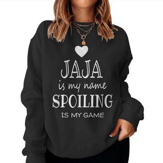 Jaja Is My Name Graphic For Jaja Grandma Women Sweatshirt - Thegiftio UK