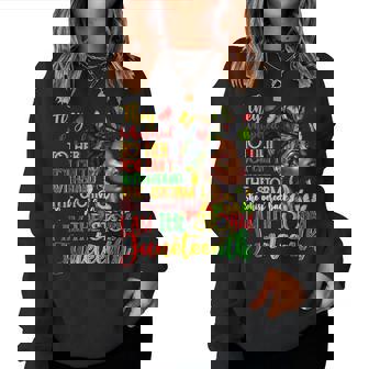 Junenth 1865 African Melanin Black History Girls Women Sweatshirt - Thegiftio UK
