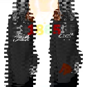 Junenth 2025 African American Junenth 1865 Women Sweatshirt - Thegiftio UK