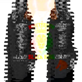 Junenth African American Black Lion 1865 Women Women Sweatshirt - Thegiftio UK