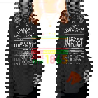 Junenth Emancipation Day Black June 19Th 1865 Women Women Sweatshirt - Thegiftio UK