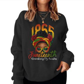 Junenth Remembering My Ancestors Black Junenth Women Sweatshirt - Thegiftio UK