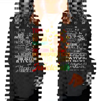 Junenth I Am The Storm Black Freedom 1865 Women Sweatshirt | Mazezy