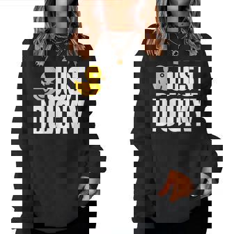 Just Duckyラバーダック レディーススウェットシャツ - Kawaiitshirt