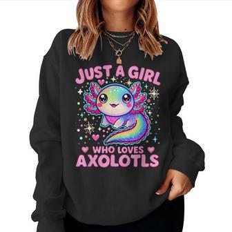 Just A Girl Who Loves Axolotls Women Sweatshirt - Thegiftio UK