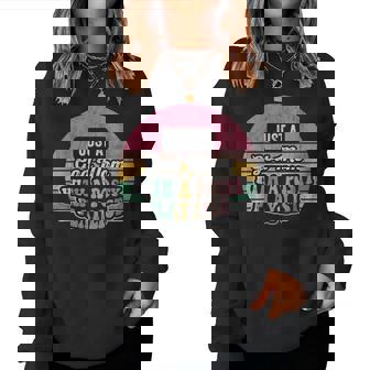 Just A God Mom With A Posty Playlist Women Sweatshirt - Thegiftio