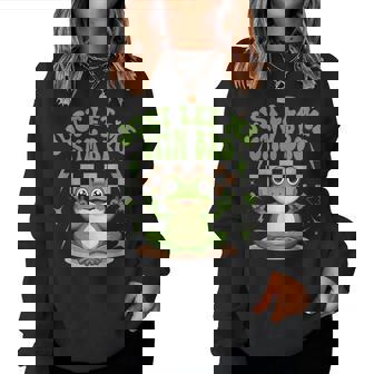 Just Let Metim Bro Groovy Let Metim Bro自閉症啓発 レディーススウェットシャツ - Kawaiitshirt