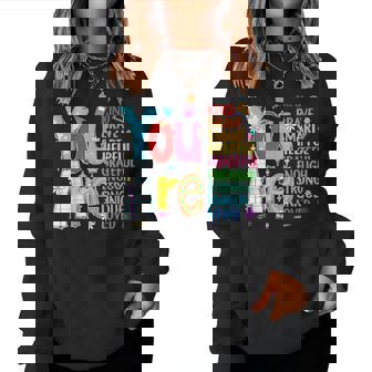 You Are Kind Back To School Teacher Retro Teacher School Women Sweatshirt | Mazezy