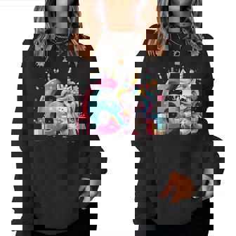 Kinder Nummer 6 Jahre Mädchen Einhorn 6 Geburtstag Sweatshirt Frauen - Geschenkecke