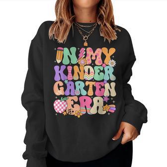 In My Kindergarten Era Cute Teacher Student Back To School Women Sweatshirt - Thegiftio UK