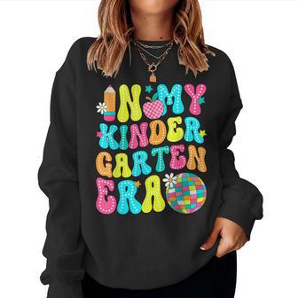 In My Kindergarten Era Groovy Back To School Women Sweatshirt - Thegiftio UK