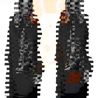 Knight Christian Templar Warrior Of God Crusader Small Black Women Sweatshirt - Thegiftio