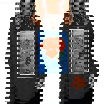 La Rosa Card Mexican Lottery Card For Girl Women Women Sweatshirt - Seseable