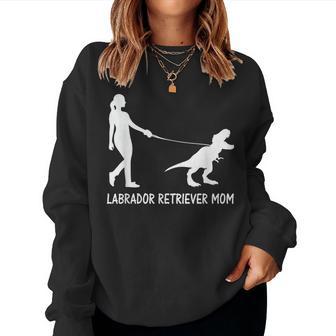 Labrador Retriever Mom Lab Mama Dog Dinosaur Mother Women Sweatshirt - Thegiftio UK