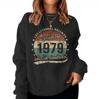 Las Leyendas Nacen En Diciembre 1979 Hombre O Retro Sudadera Mujer - Regaloses