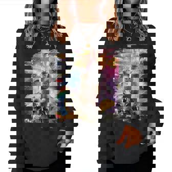 Laser Eyespace Pollo Gato Llama Dinosaurio Sudadera Mujer - Regaloses