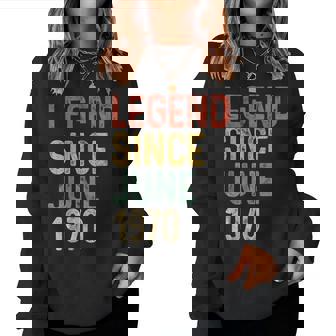 Legend 1970 55Th Birthday For 55 Year Old Women Sweatshirt | Mazezy