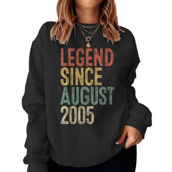 Legend 2005 20Th Birthday For 20 Year Old Women Sweatshirt - Thegiftio UK